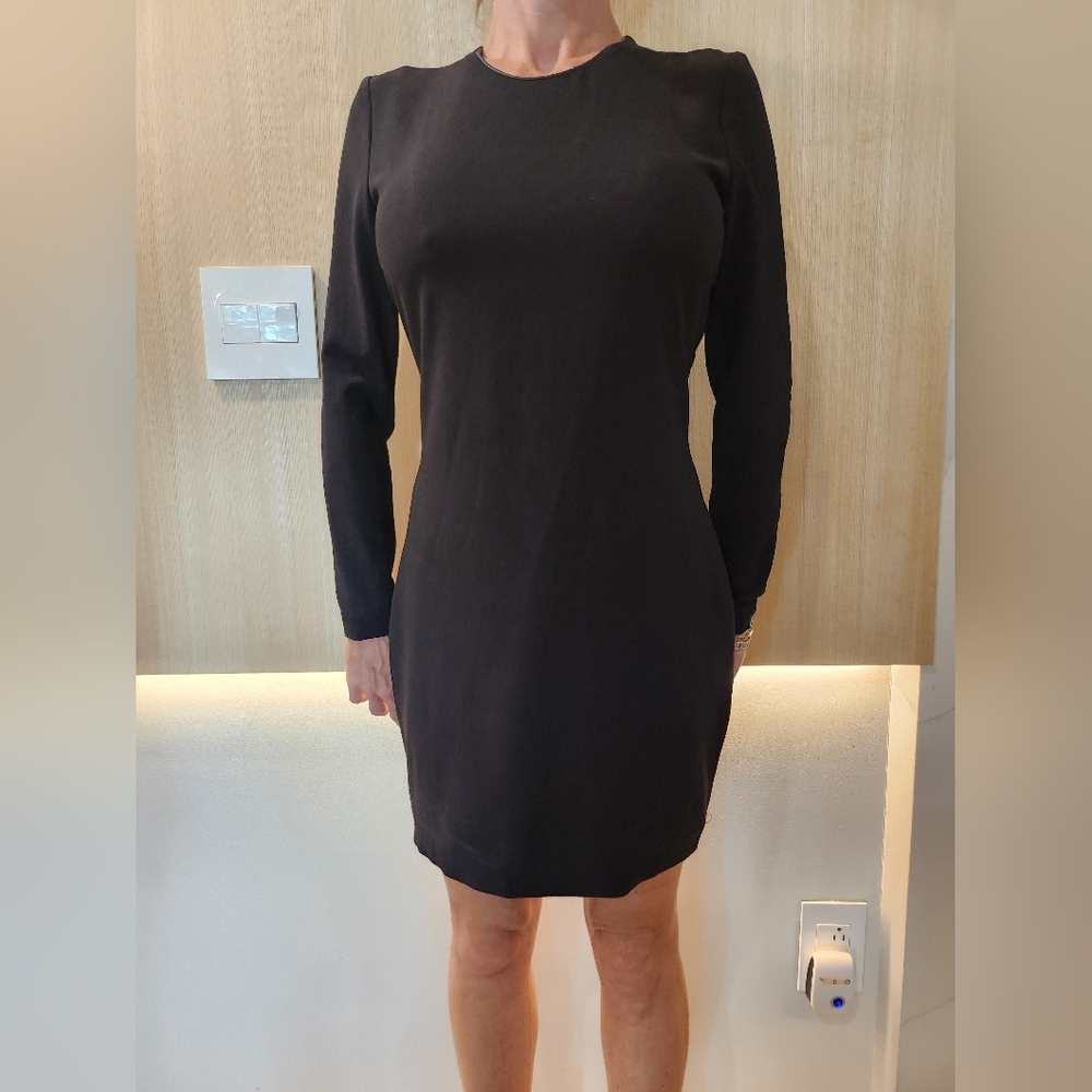 Iro black dress with open back